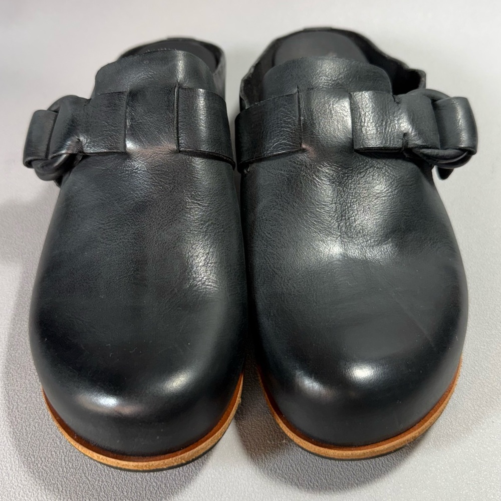 Kork-Ease Kori Black Leather Slip-On Clogs NWOT - Picture 5 of 11